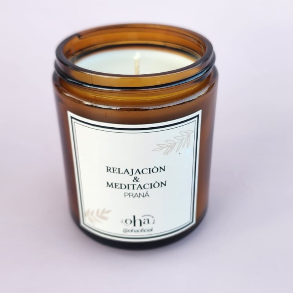 Velas aromáticas artesanales de cera vegetal 200 gr