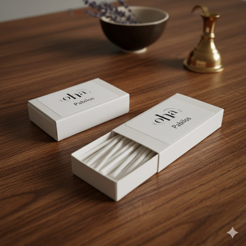 Pabilos para velas de cera perlada