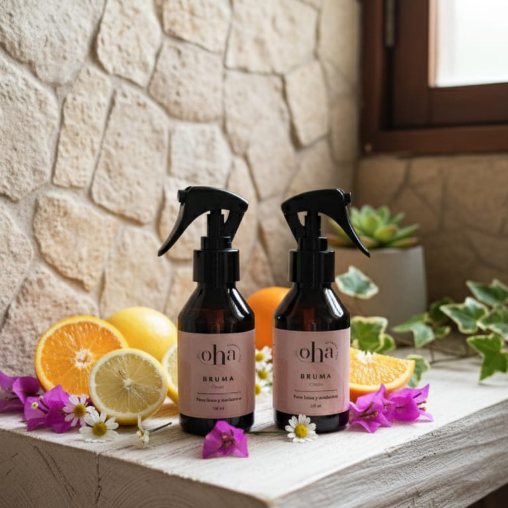 Brumas para linos y ambientes con aceites esenciales 120 ml