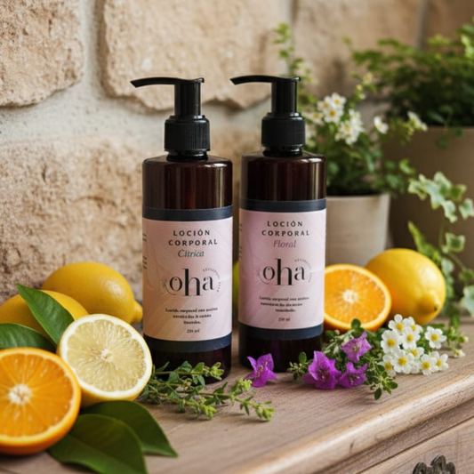 Crema corporal ligera con aceites esenciales e ingredientes naturales 250 ml