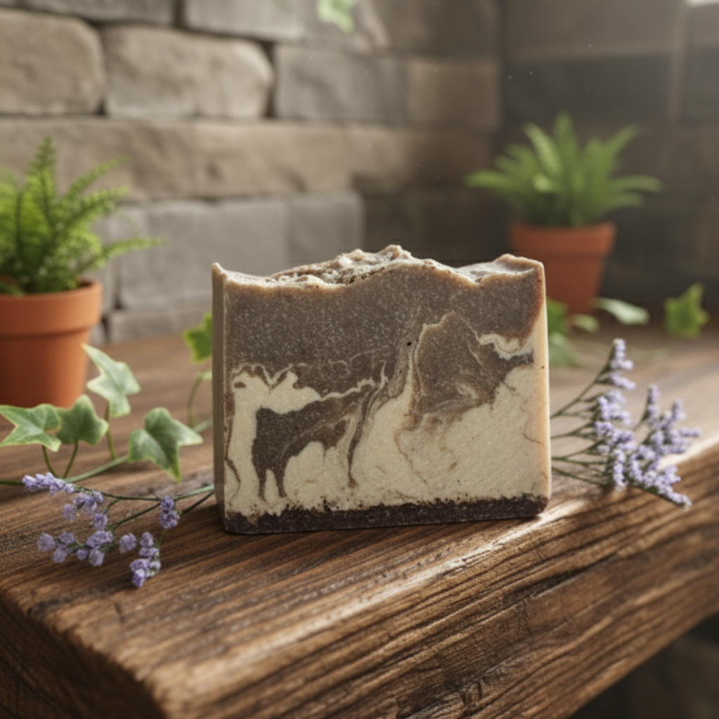 Jabones artesanales naturales con aceites esenciales e infusiones de plantas para uso facial o corporal