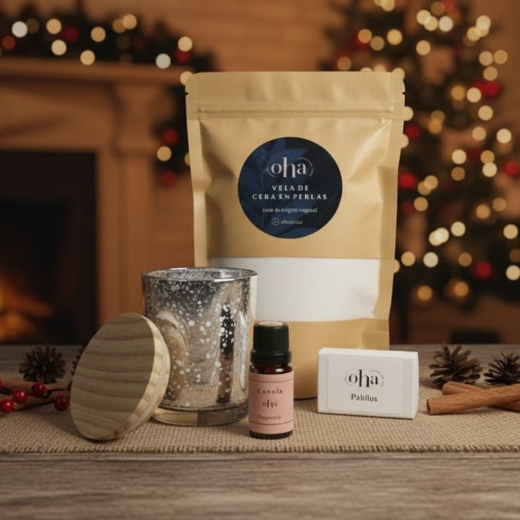 Regalo Encanto luminoso - Cera en perlas, fragancia, recipiente decorativo