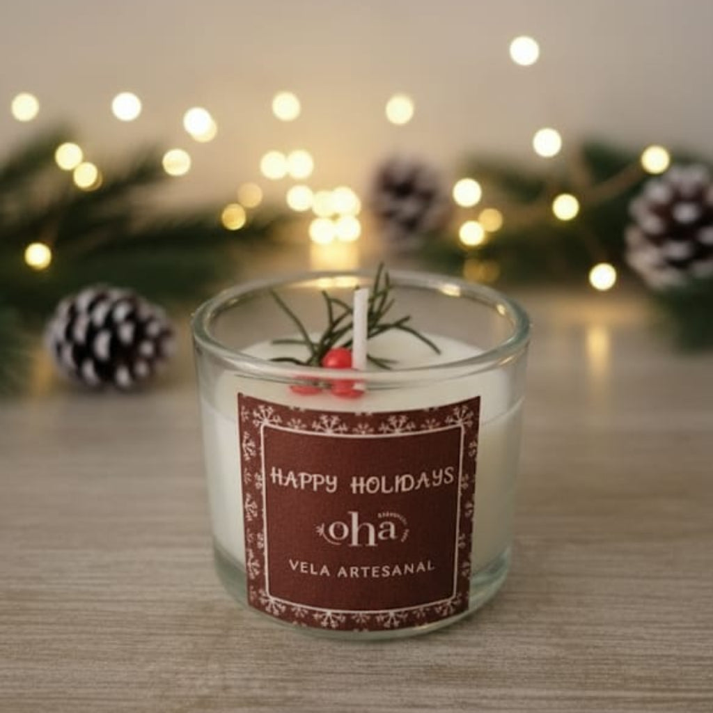 Velas aromáticas artesanales de cera vegetal - Hoy quiero decirte 50 gr